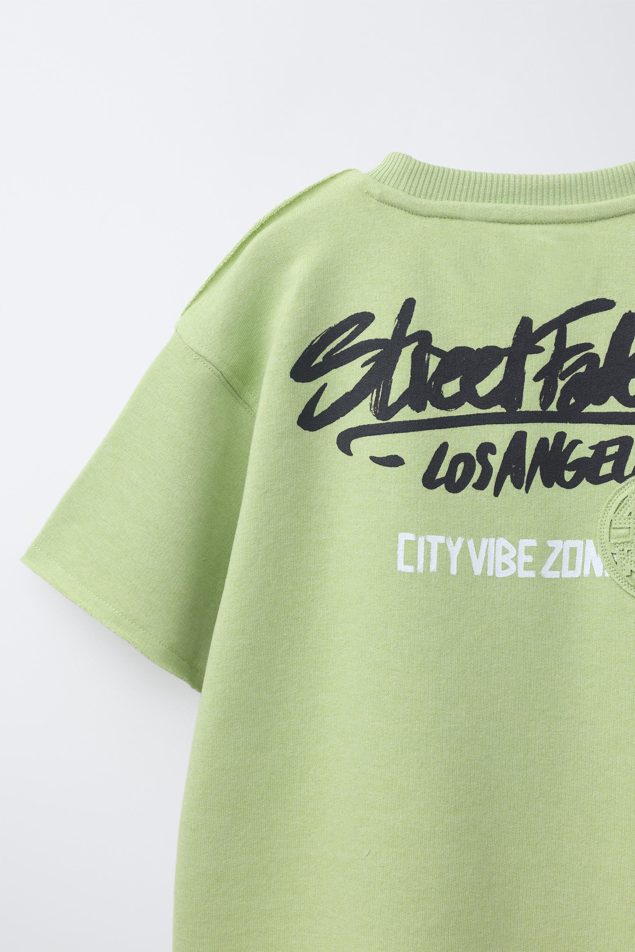 GRAFFITI SHORT SLEEVE SWEATSHIRT